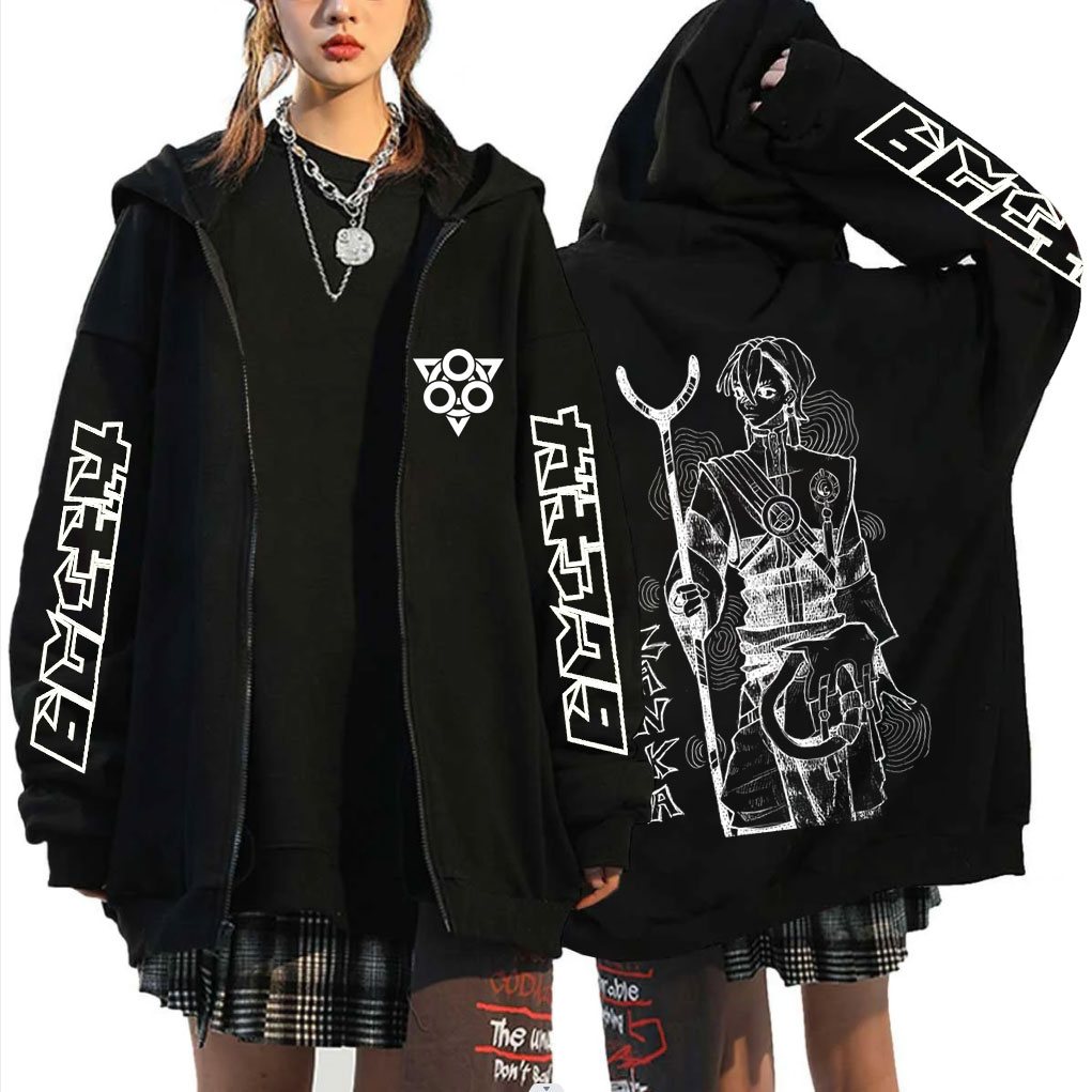 Anime Merch Hoodie - Moletom com Zíper Anime Gachiakuta Zanka