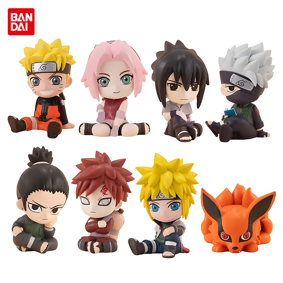 Rare Anime Merchandise - 8 pçs conjunto anime naruto figura