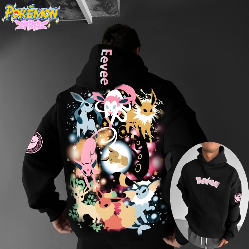 Anime Merch Hoodie - 2025 Pok É Mon Personagem Clássico