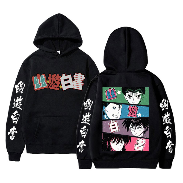 Anime Merch Hoodie - Moletom Anime YuYu Hakusho para Homens