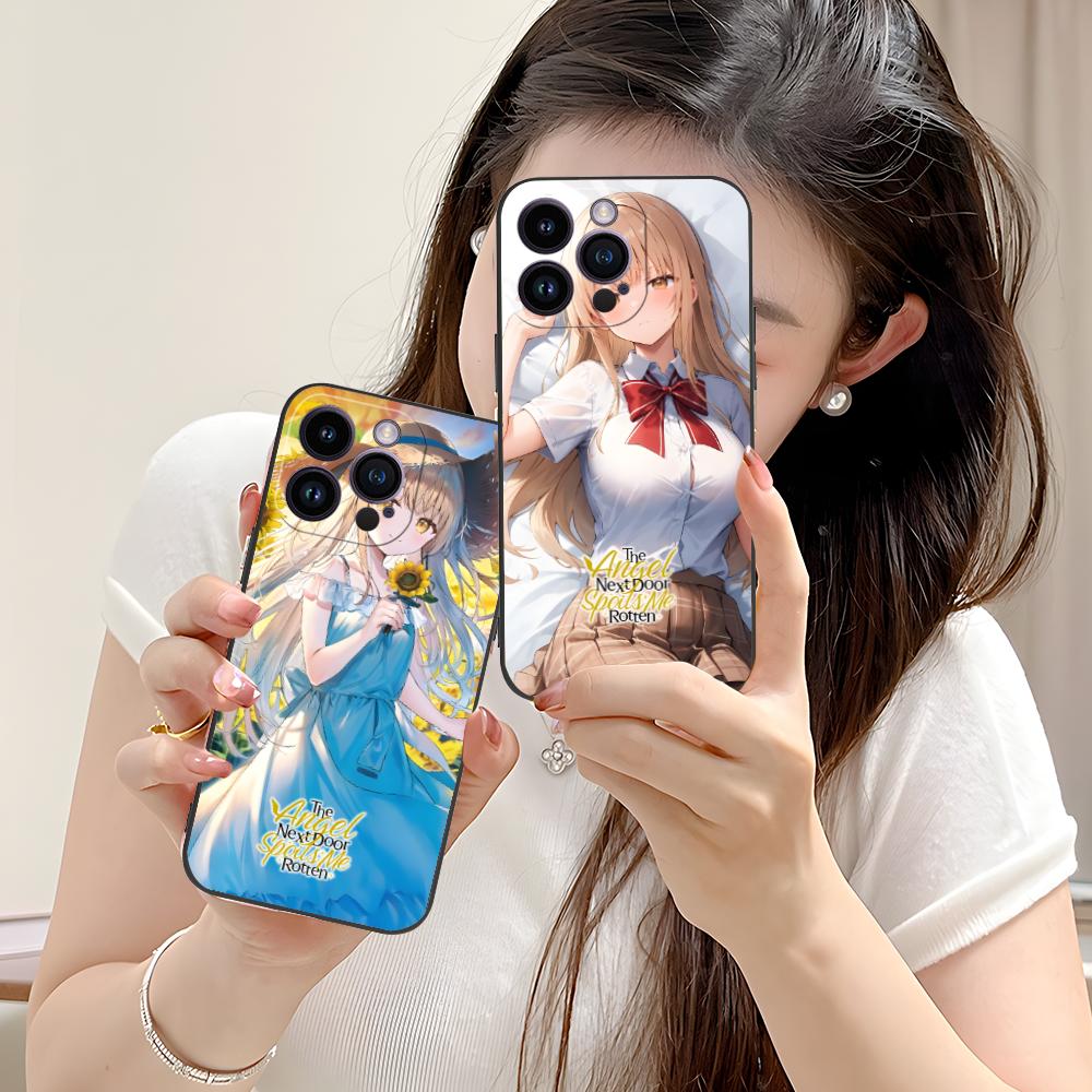 Anjo mahiru Shina anime caso d - Phone Case Anime avaliação e preço