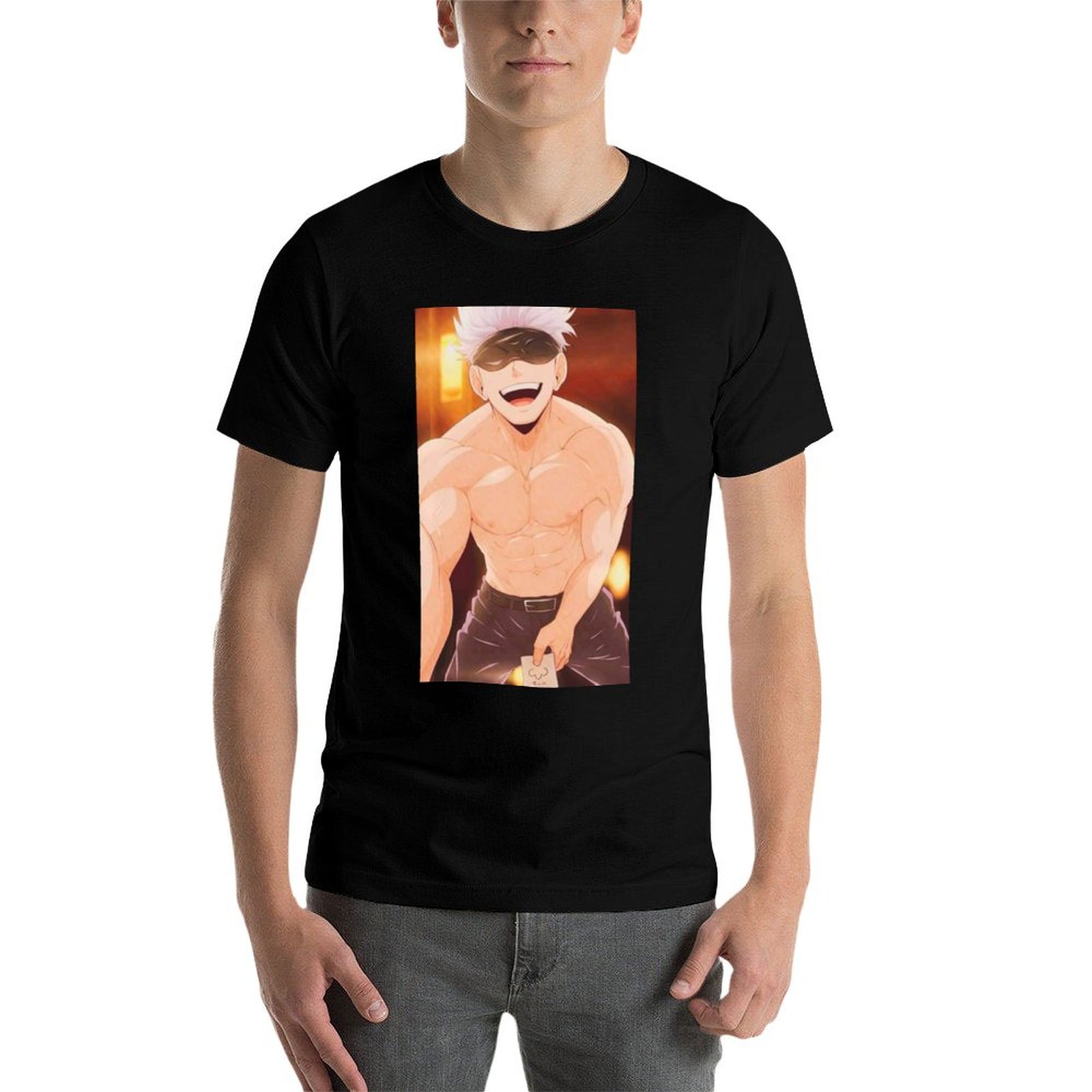 Camiseta Gojo Satoru Merchandi - Anime Merchandise For Men avaliação e preço