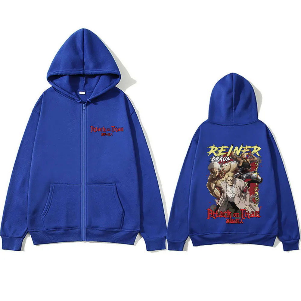Anime ataque em titã reiner br - Anime Merch Hoodie avaliação e preço