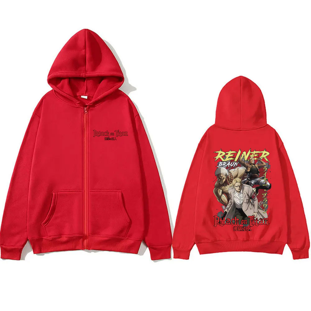 Anime ataque em titã reiner br - Anime Merch Hoodie avaliação e preço
