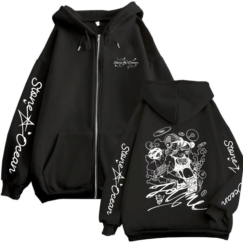 Hoodie com Zíper Anime Jojo Bi - Anime Merch Hoodie avaliação e preço